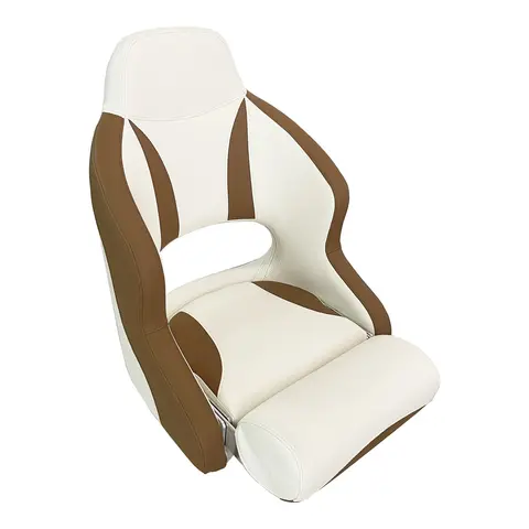 MARINVENT B&#229;tstol MI-H52 lLsegr&#229;/Beige&#160; - Flip-up - Marine vinyl