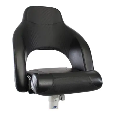 MARINVENT B&#229;tstol MI-M56R Sort/karbon - Flip-up - Marine vinyl