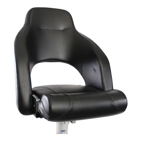 MARINVENT B&#229;tstol MI-M56R sort - Flip-up - Marine vinyl