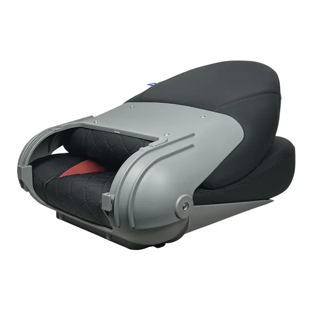 MARINVENT Båtstol MI-CP48 Comfort Sort / rød - Klappstol  - Marine Vinyl 