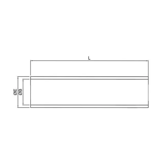 TOR MARINE Utvendig akselrør 1200 mm uten lager. 35x1200mm 