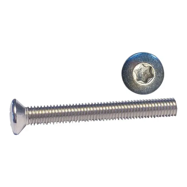 Maskinskruer m/linsehode - M4 x 40mm Syref. A4 - DIN966-4/ISO14584 - Torx 10p 