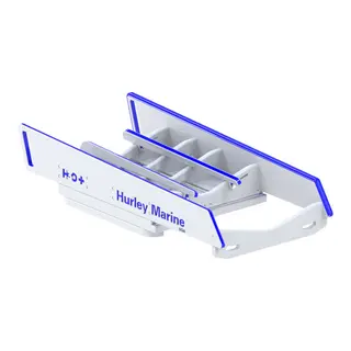 HURLEY H3O+ daviter med elektrisk vinsj Krybbe til badeplatform og brygge.
