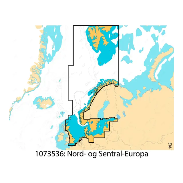 C-MAP Discover X kart Norskehavet, Nordsjøen og Skagerrak 