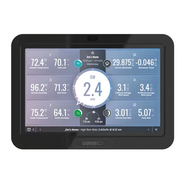 DAVIS Vantage Pro2 trådløs værstasjon m/WeatherLink Console & vifte - Wifi 