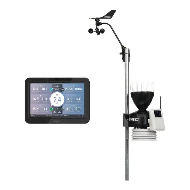 DAVIS Vantage Pro2 trådløs værstasjon m/WeatherLink Console & vifte - Wifi 