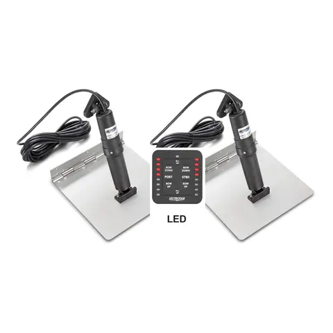 LECTROTAB Trimplan komplett alu&#160;9x12&quot; Kit inkl. bryterpanel m/LED indikatorer