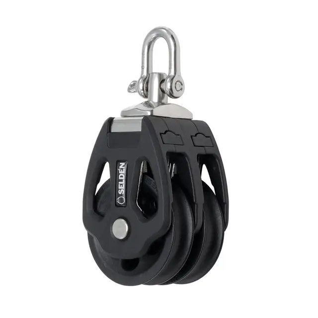 SELDÈN Blokk PBB70 dobbel m/glidelager, Ø70mm trinser 