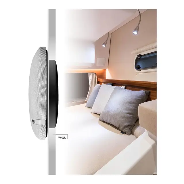 FUSION SM-Serie 6,5" 100W høyttaler klassisk hvit - kvadrat - gruntbyggende 