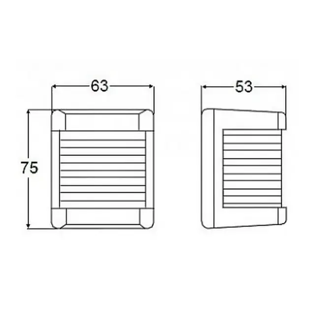 HELLA MARINE Lanterne - Topp Sort, liten - mod. 3562 - 1 nm 