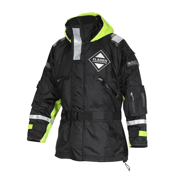 FLADEN Flytejakke 850MX - Str. XL Sort m/gul, modell 850 Maxximus 