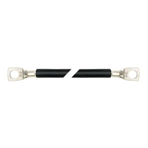 Batterikabel sort 25mm&#178; - 0,5m sort - &#216;6mm kabelsko