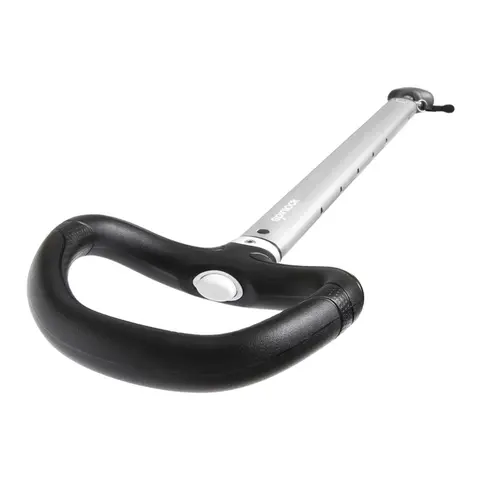 SPINLOCK Rorkultforlenger b&#248;yle 60-90cm silver alu - asym. h&#229;ndtak - std feste