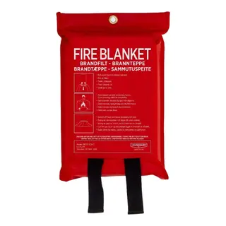 HOUSEGARD Brannteppe - silikonbelagt R&#248;d - 120x120 cm