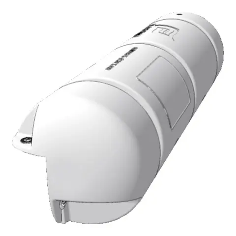 PLASTIMO Bumper&#174; - Hvit 3/4 - 180x400mm Luftfylt bryggefender - 90&#176; vinkel