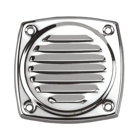 Ventilrist rustfri 304 102mm Uten stuss. Skruehull 5mm.