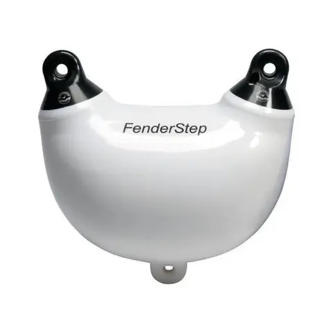 DAN-FENDER Fenderstep Hvit m/ sorte ender - ett trinn