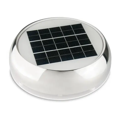 MARINCO Solcelleventilator 4&#39;&#39; Rustfri Day / Night