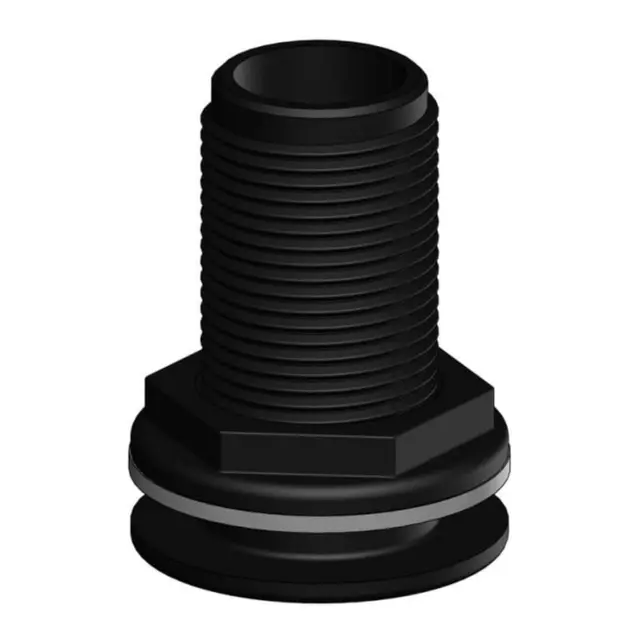 TRUDESIGN Skroggj.føring ½",konkav 90676 - Sort 