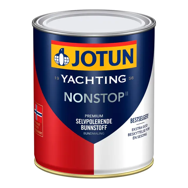 JOTUN Nonstop II - 0,75L Grå - Effektivt selvpolerende bunnstoff 
