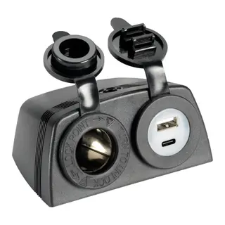 OSCULATI Lighter og USB-uttak Utenp&#229;liggende - 2,4amp