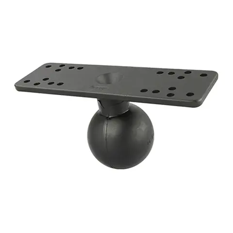 RAM Brakettdel for elektronikk - holder D kule - 16 x 6 cm - forborret hull 
