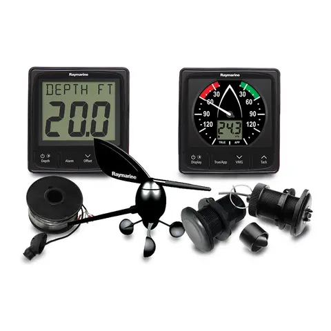 RAYMARINE i50 Tridata &amp; i60 vind pakke Med givere for vind, fart og dybde