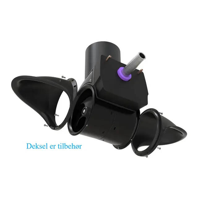 SLEIPNER Hekkthruster SX35 - 12V 2,4Hk - 50mm akterspeil - Ø140mm tunnel 