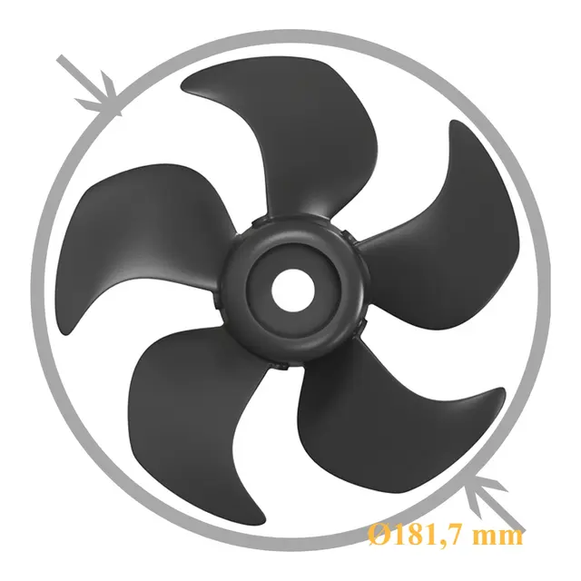 SLEIPNER Propell, Q-Prop for SE80/100 Kompositt, 5-bl, Twin (for ståltunell) 