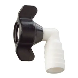 SHURFLO Vinge slangenippel plast vinkel 90&#176; -&#160;3/4&quot; - 19mm