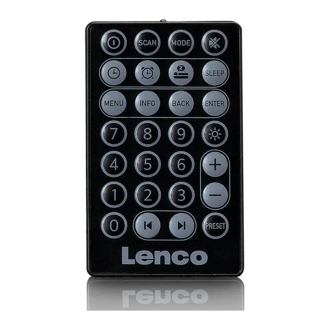 DAB+ Radio - Lenco PDR-051 - BT Svart/sølv - Oppladbar 