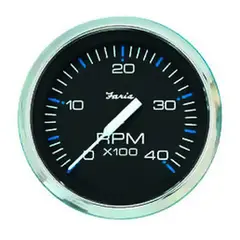 FARIA Turteller Diesel 0-4000 rpm Ø3" - Sort bl.ring - f.magn.sv.hjulføler 