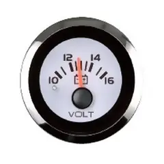 VEETHREE Voltmeter 10-16 Volt Ø2" - Argent 