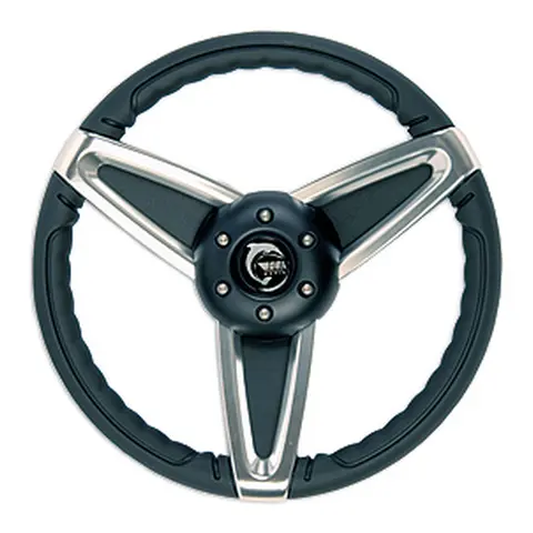 OBA Ratt Sort/Crom &quot;&#229;pen&quot; (MAESTRALE) &#216;36,0 cm - u/hub