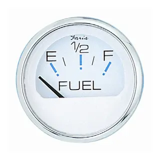 FARIA Tankm&#229;ler Vann (EU std.) &#216;2&quot; - Hvit bl.ring - 10-180 Ohm(EU)