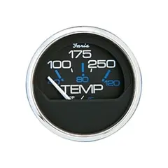 FARIA Temp. måler for Outboard Pakke Ø2" - Sort bl.ring - inkl. sensor 