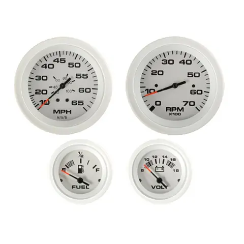 VEETHREE Giroljetrykk 0-400 psi Ø2" - Arctic - 10-180 Ohm 