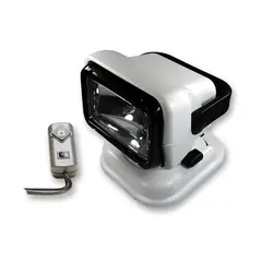 GOLIGHT Flyttbar Fj.styrt lyskaster 12V Hvit - 1 tr&#229;dl&#248;s fjerkontroll