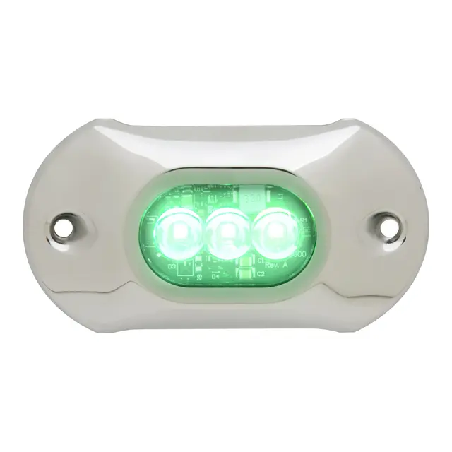 ATTWOOD undervannslys, 3xLED, grønt lys 800 lumen 