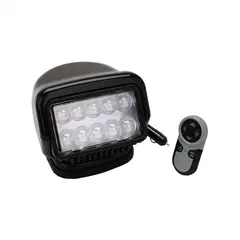GOLIGHT Lyskaster LED - 12/24V Sort - Tr&#229;dl&#248;s kontroll
