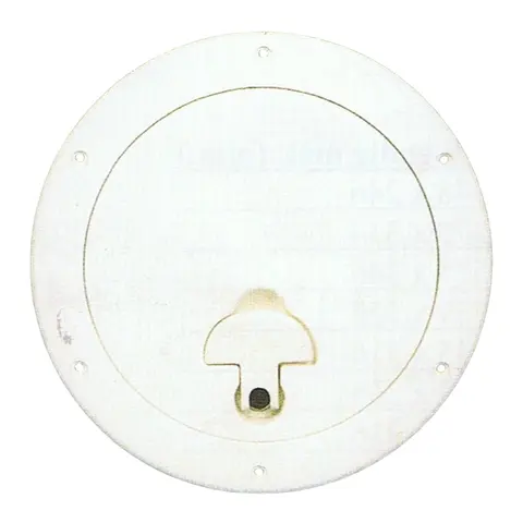 BOMAR Inspeksjonsluke, Hvit &#216;10&quot; (318mm) # 844w - u/hengsel - synlig flens