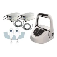 GLENDINNING kit for utenbordsmotorer Elektrisk gir og gass system krom - 12V