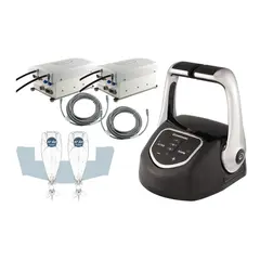 GLENDINNING kit for utenbordsmotorer Elektrisk gir og gass system sort - 12V