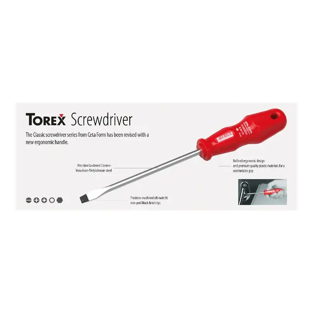 CETAFORM Skrutrekker, PH4 x 200 mm TOREX-serie 
