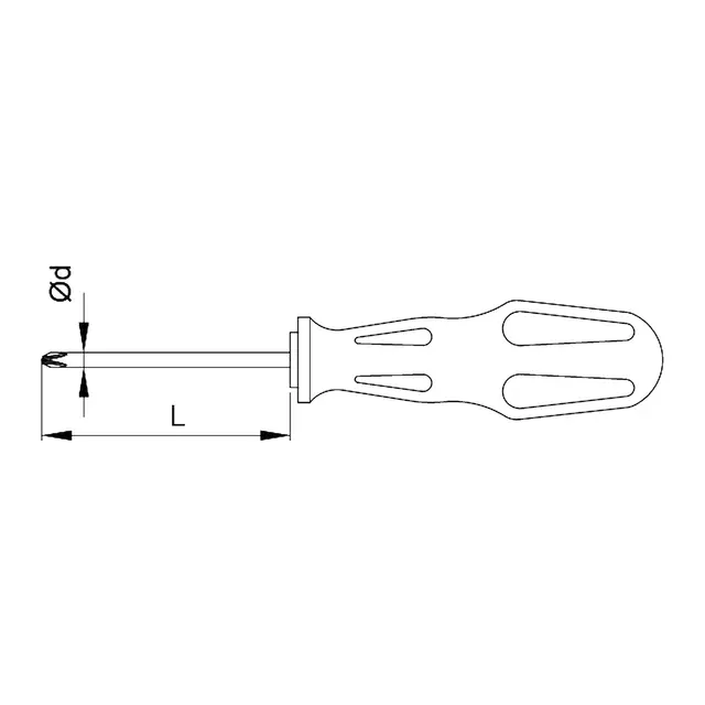 CETAFORM Skrutrekker, PH4 x 200 mm TOREX-serie 