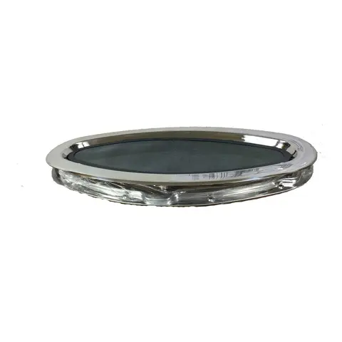 BOMAR Portlight Hengslet, SS S517-6 Ellipseformet skrogvindu
