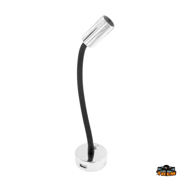AUROLED Leddet Kartlampe med Usb-uttak 12V, 3W 