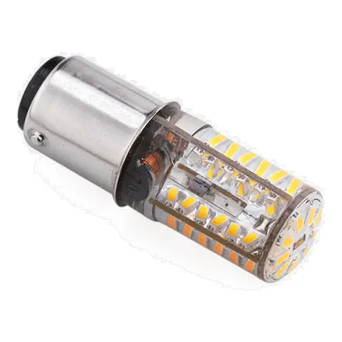 TREM BA15D LED Pære 12V / 24V - Varmhvit - lanternepære 