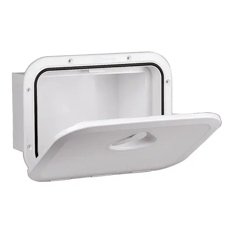 Hanskerom 270 x 375 mm hvit Oppbevaringsboks/hanskerom med lokk