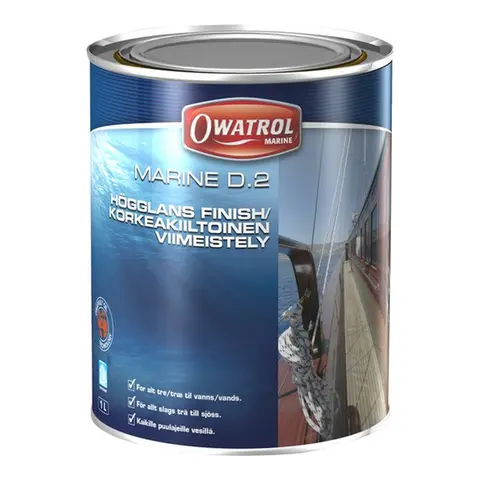 OWATROL Marine Treolje D-2 - 1 L H&#248;yglans finish